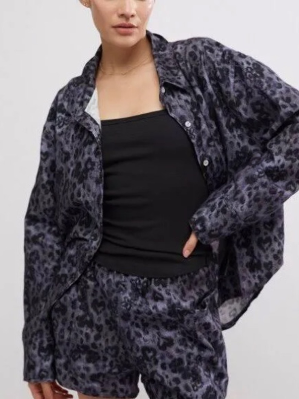 Free People Early Morning Sleep Set in Evening Combo, XL, NWT